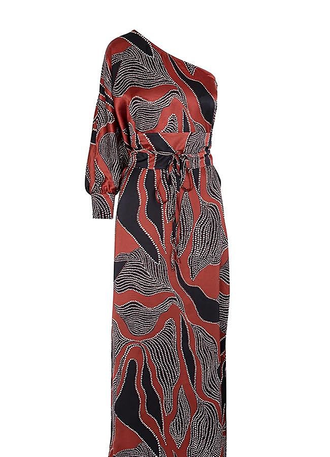 Imagen - Vestido asimétrico con fajín de Mimoki (precio original, 398 euros). Foto: Borow.