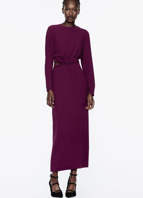 Imagen - Vestido con nudo de Zara (29,99 euros)