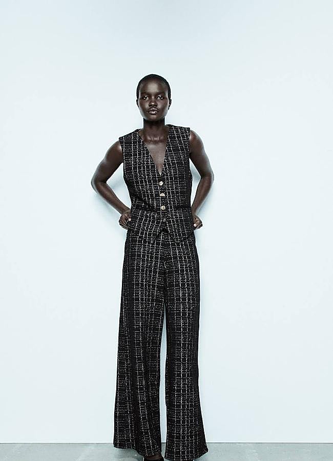 Imagen - Conjunto de tweed con estampado de cuadros