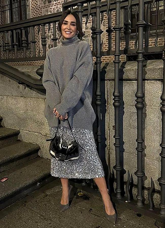 Imagen - Vicky Martín Berrocal con una falda de lentejuelas de Mango. / INSTAGRAM