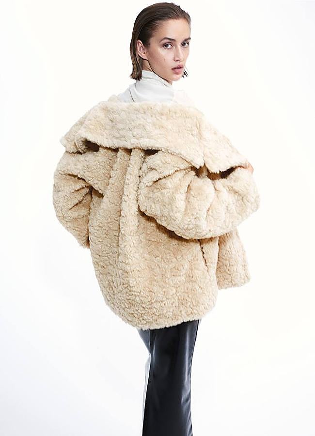 Imagen - Abrigo corto de pelo texturizado