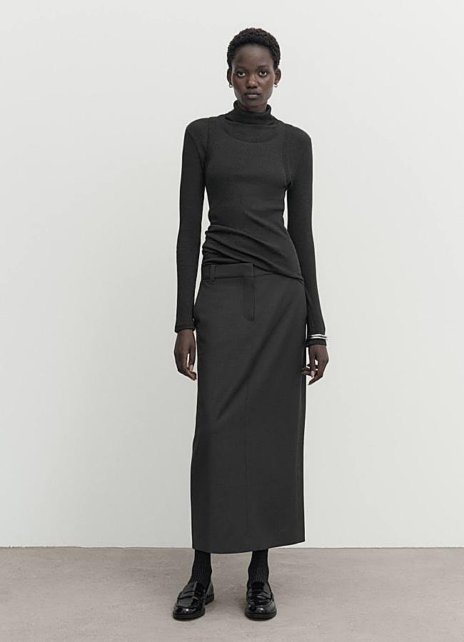 Imagen - Falda midi de sastreria