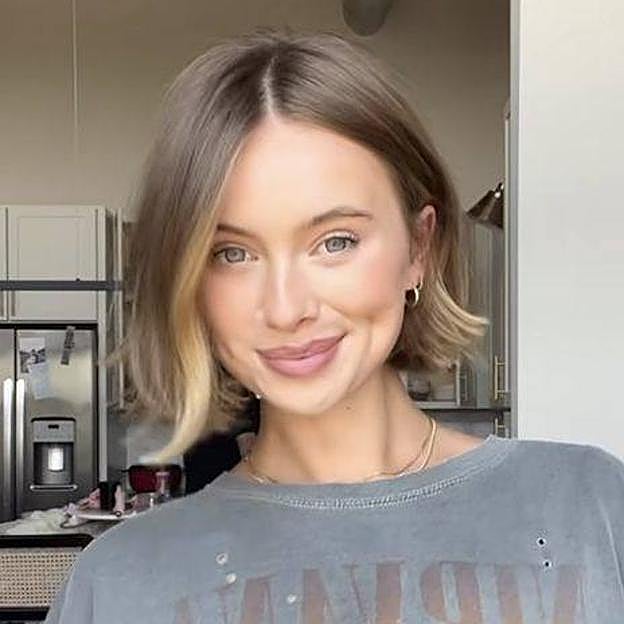 Tendencia de corte de pelo 2024 bob asimétrico