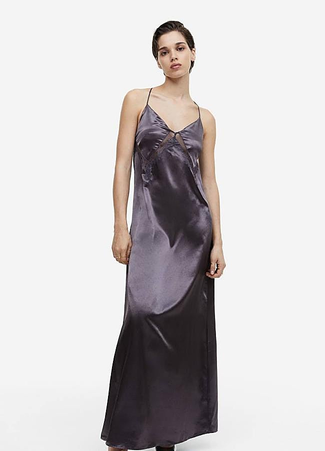 Imagen - Vestido lencero con detalles de encaje