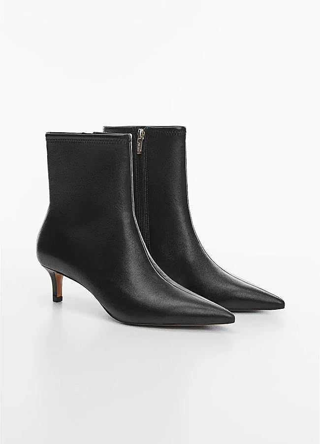 Imagen - Botín piel tacón kitten de Mango, 69,99 euros.