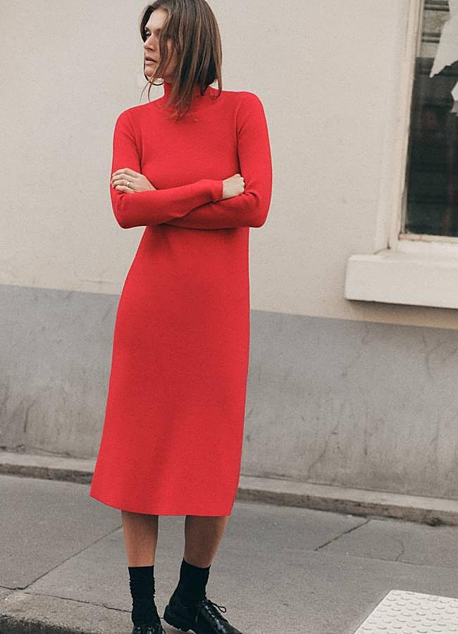 Imagen - Vestido rojo de punto