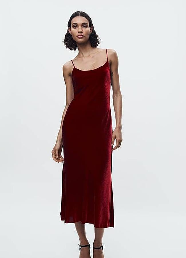 Imagen - Vestido rojo de terciopelo