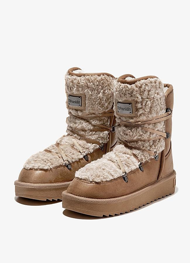 Imagen - Botas de pelo sintético marrones de D.Franklin, 47,99 euros.