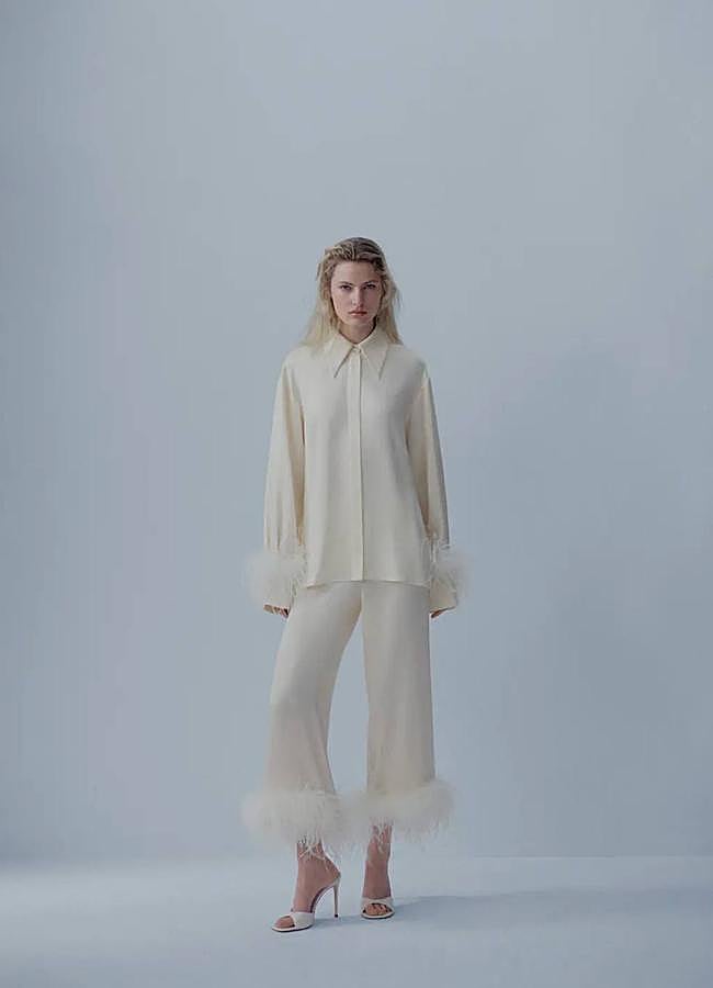 Imagen - Pantalón culotte con plumas