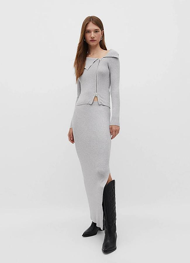 Imagen - Falda de punto con diseño entallado