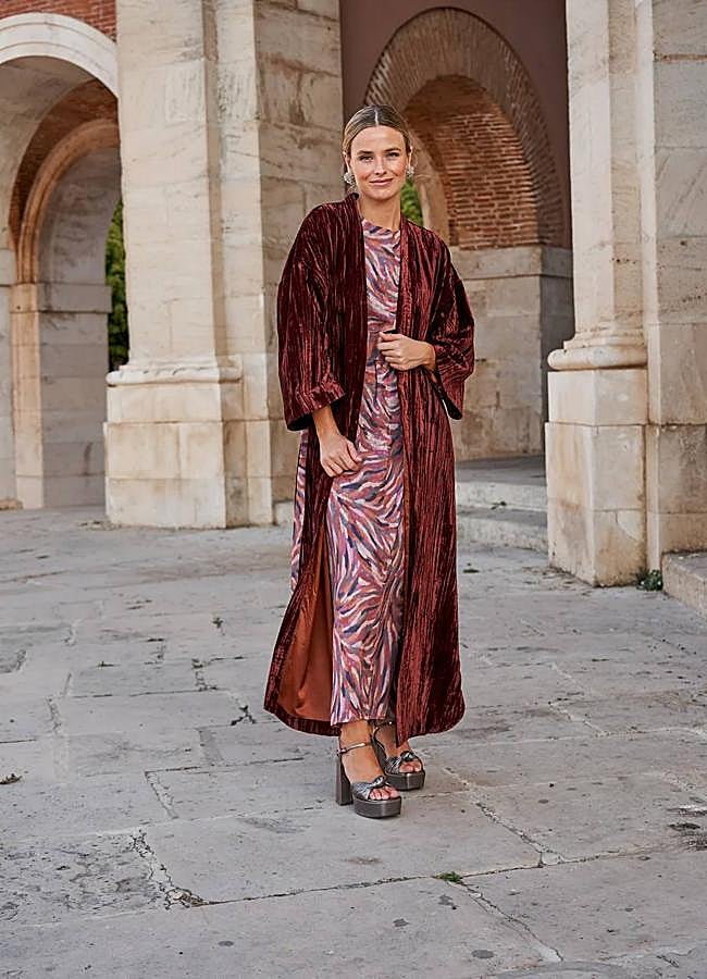 Imagen - Kimono de terciopelo efecto arrugado