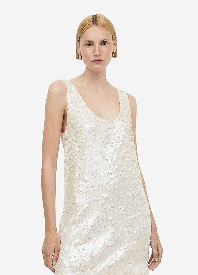 Imagen - Vestido corto de lentejuelas con tirantes