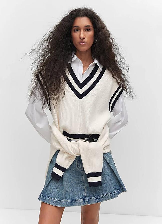 Imagen - Chaleco de punto estilo tenista