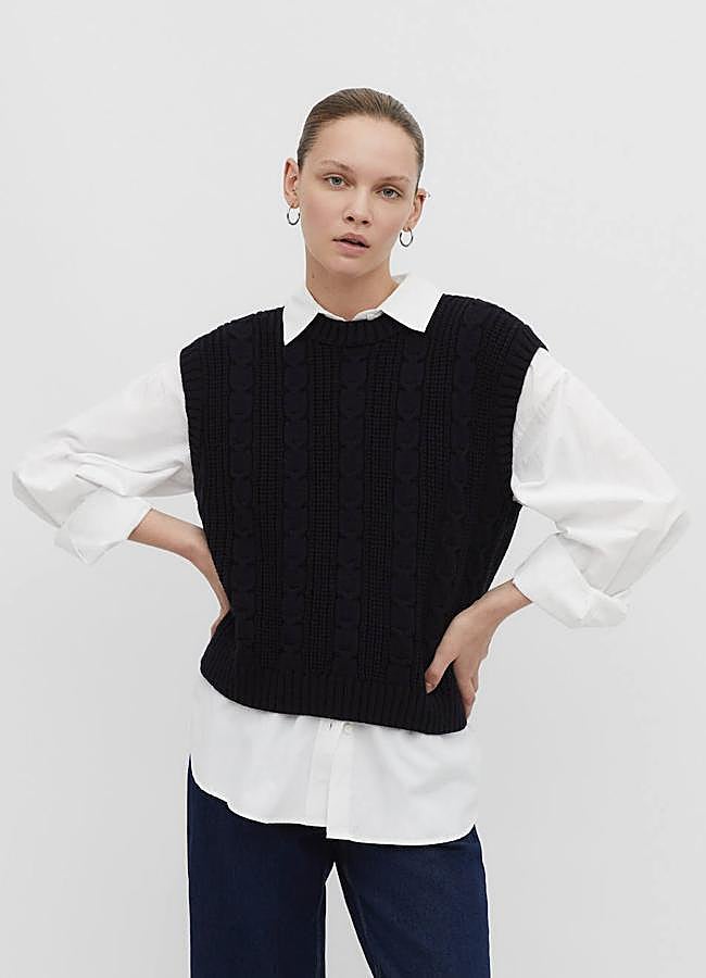 Imagen - Chaleco de punto trenzado