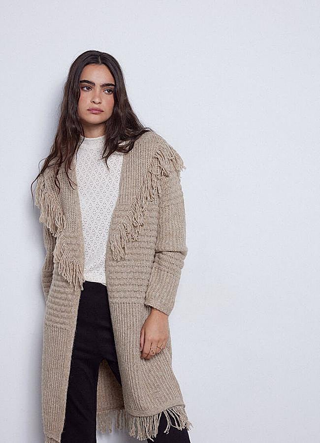 Imagen - Cárdigan largo con flecos