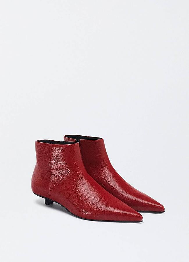 Imagen - Botines rojos tipo kitten heel