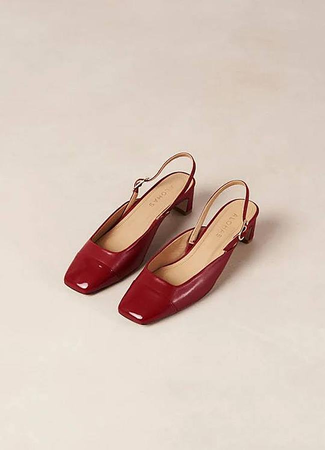 Imagen - Bailarinas destalonadas color rojo