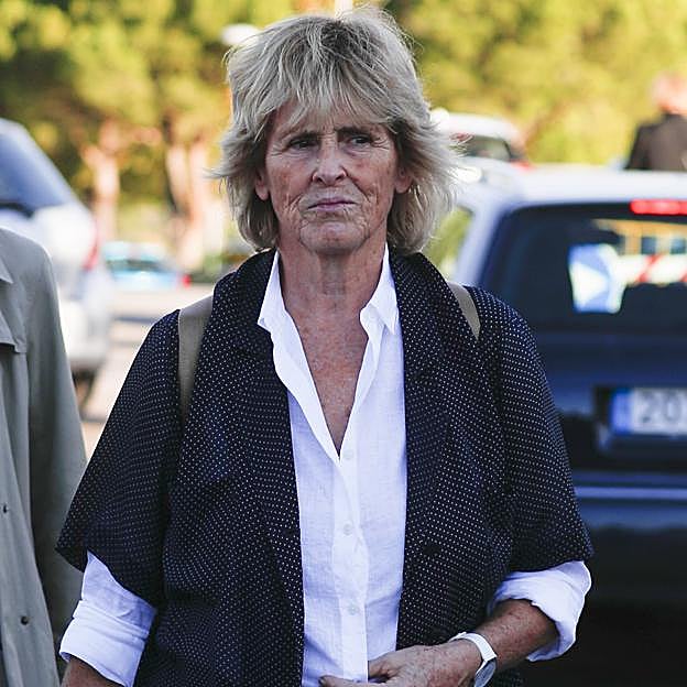 Mercedes Milá en el funeral de José Sámano en 2009. 