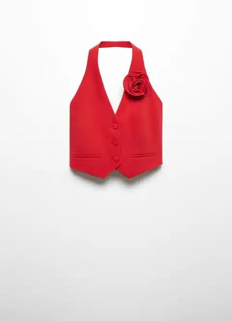 Imagen - Chaleco de color rojo de Mango (39,99 euros)