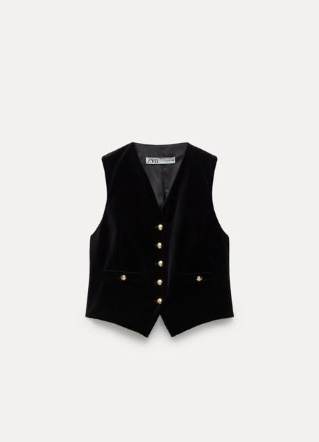 Imagen - Chaleco de terciopelo de Zara (45,99 euros)
