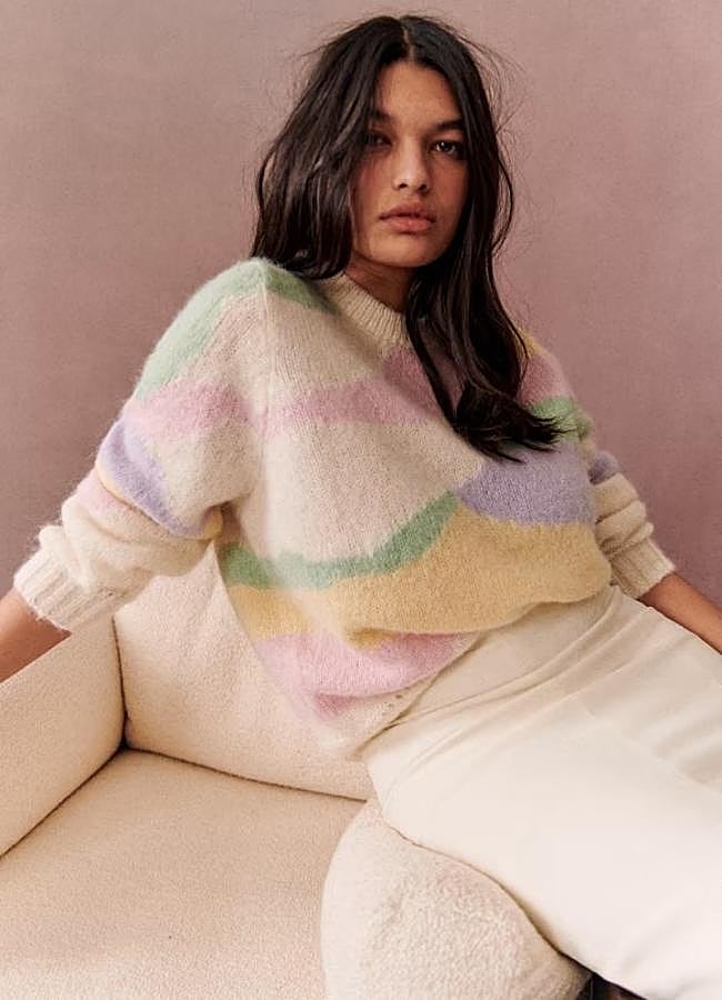 Imagen - Jersey de colores pastel de Sézane, 115 euros.
