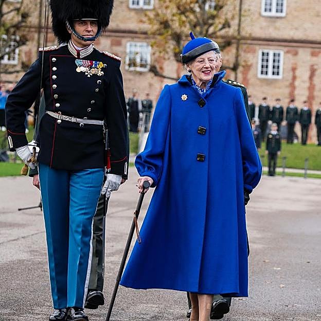La reina Margarita de Dinamarca, en una salida reciente. 