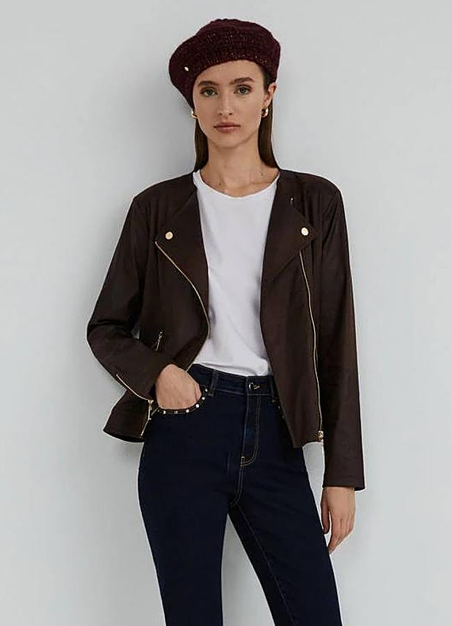 Imagen - Chaqueta de antelina tipo biker