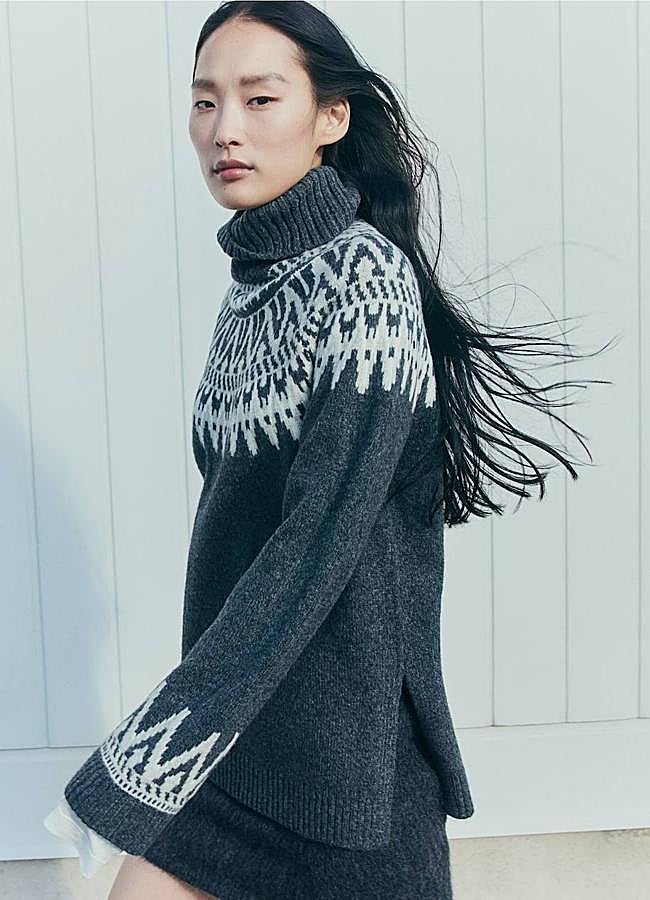 Imagen - Jersey con estampado invernal oversize