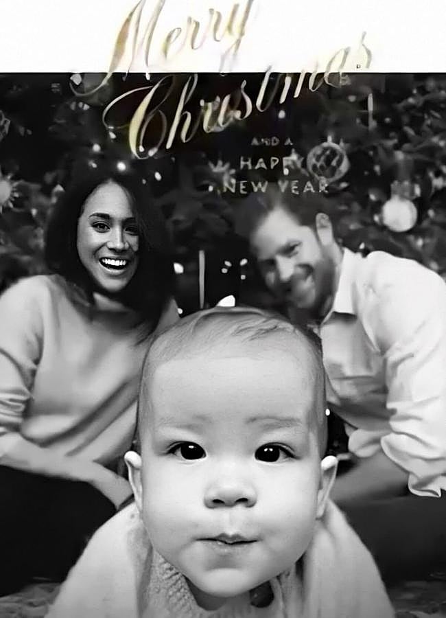 Imagen - Los duques de Sussex volvieron a elegir el blanco y negro en su felicitación navideña de 2019, con la aparición estelar de Archie. (FOTO: D.R.)