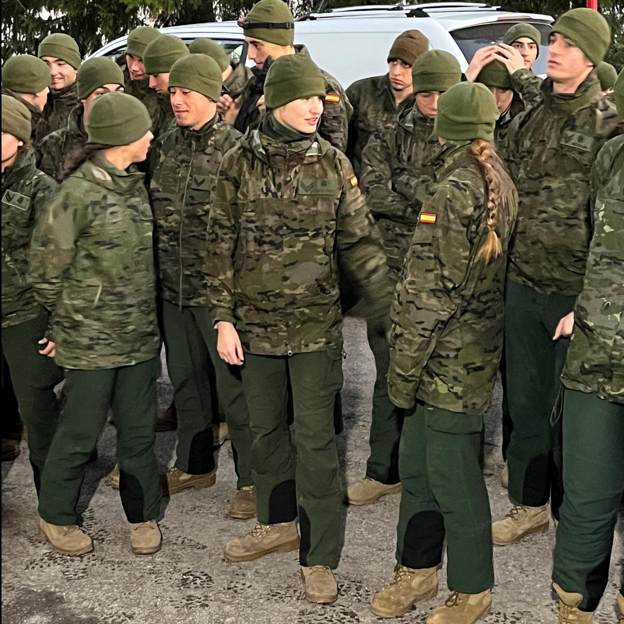 La princesa Leonor esta disfrutando de un viaje a la montaña junto a sus compañeros