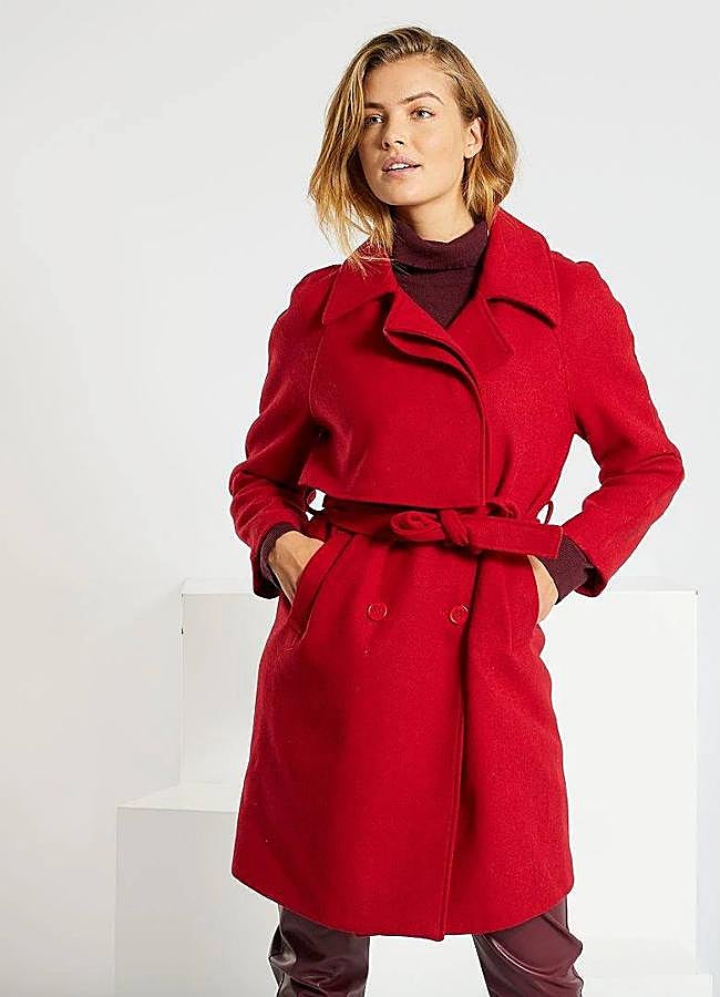 Imagen - Trench rojo midi