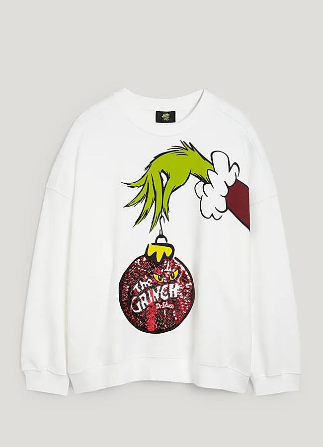 Imagen - Sudadera blanca con el Grinch de C&A, 20,99 euros.