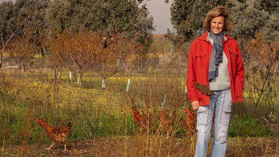 Blanca Entrecanales en su finca de Toledo.