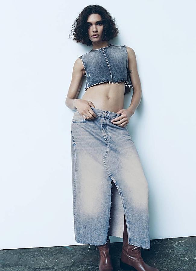 Imagen - Falda larga vaquera con abertura