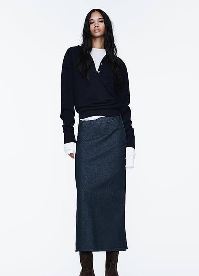 Imagen - Falda larga vaquera de tubo