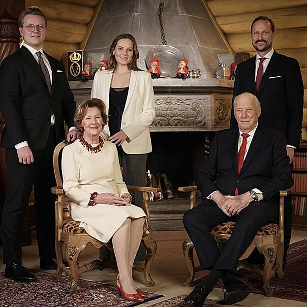 La felicitación de Navidad de la familia real de Noruega, este año sin Mette-Marit. 