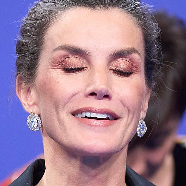 El maquillaje de ojos de la reina Letizia.