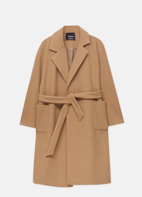 Imagen - Abrigo de lana de Pull & Bear (39,99 euros)