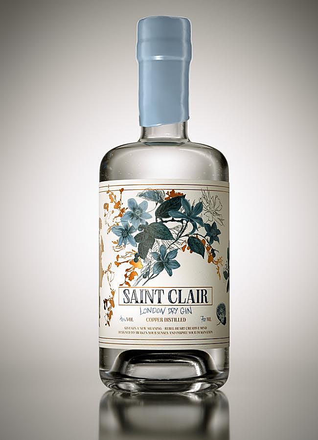 Imagen - Botella de la ginebra seca premium Saint Clair. / DR