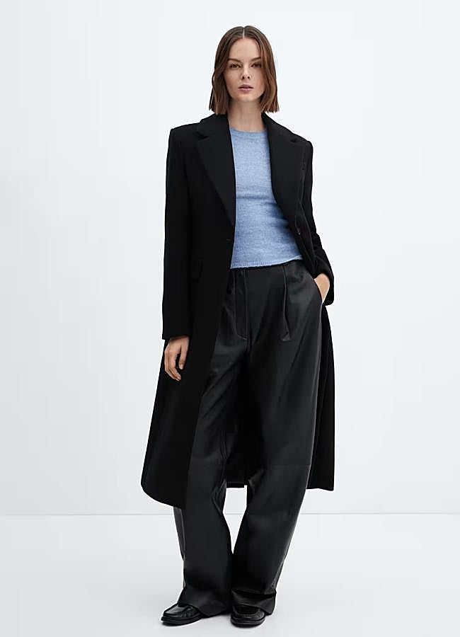 Imagen - Abrigo lana entallado de Mango, 99,99 euros.