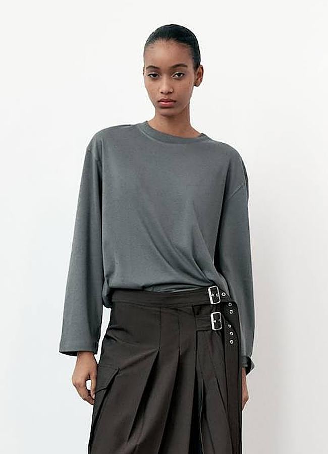 Imagen - Camiseta de manga larga con diseño amplio