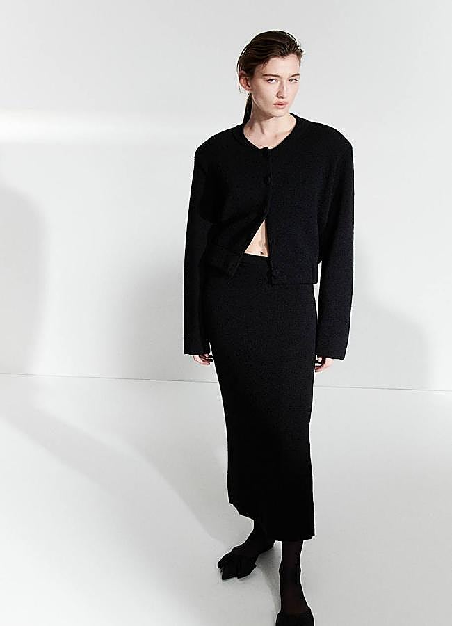 Imagen - Chaqueta bomber de punto con hombreras