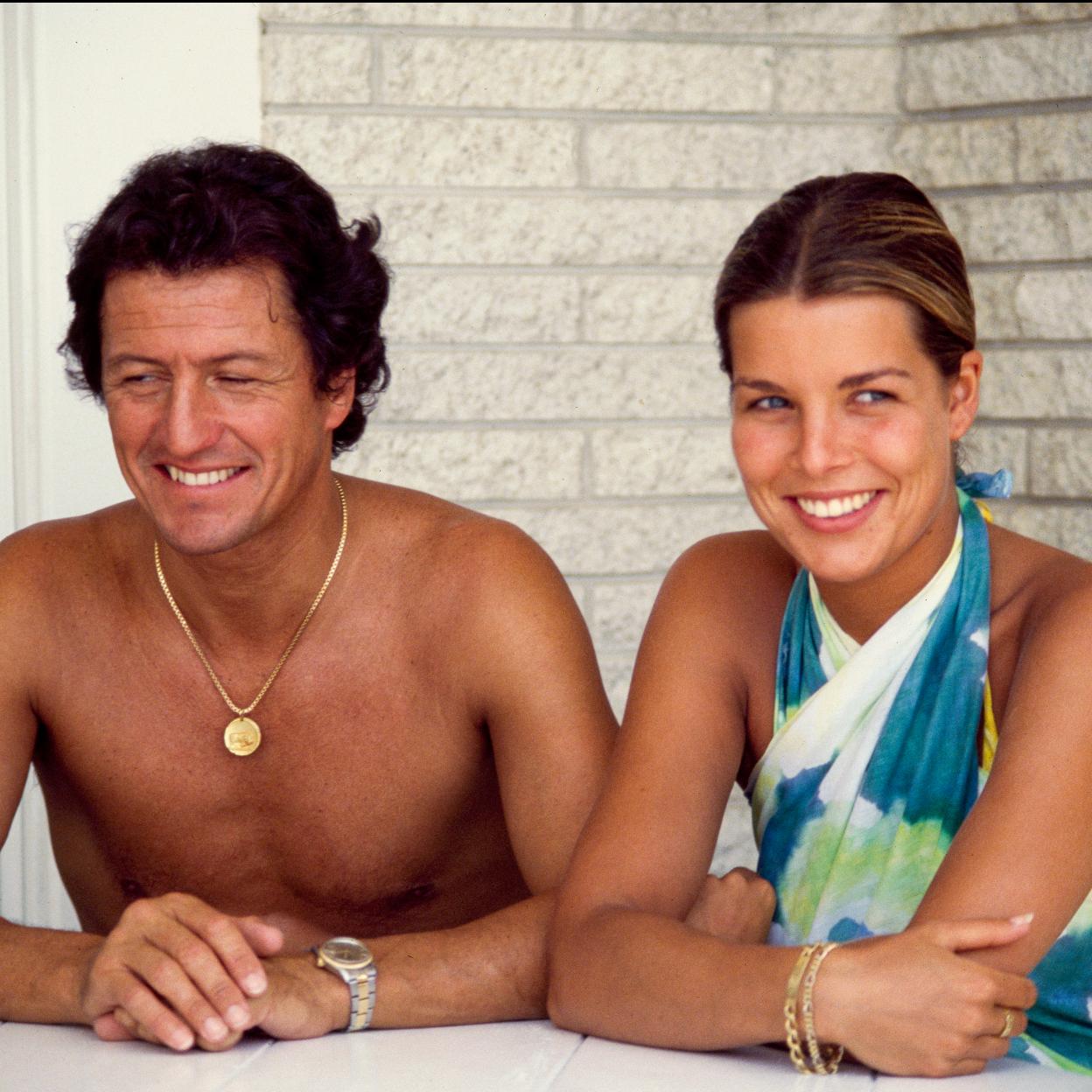 Philippe Junot y Carolina de Mónaco. 