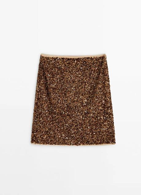 Imagen - Falda con lentejuelas de Massimo Dutti (89,99 euros)