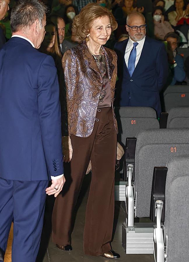 Imagen - La reina Sofía con un look marrón. / GTRES