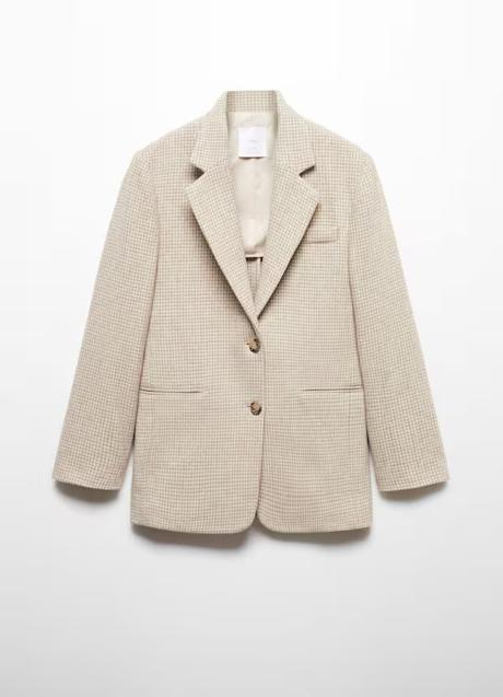 Imagen - Americana con pata de gallo de Mango (89,99 euros)