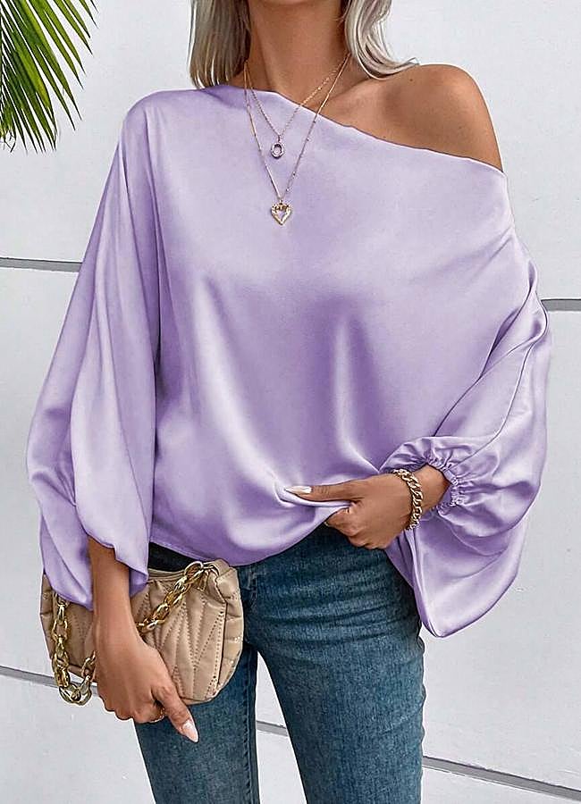 Imagen - Blusa capa con hombro al descubierto