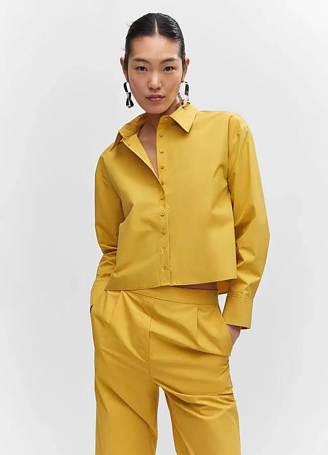 Imagen - Camisa de algodón color amarillo