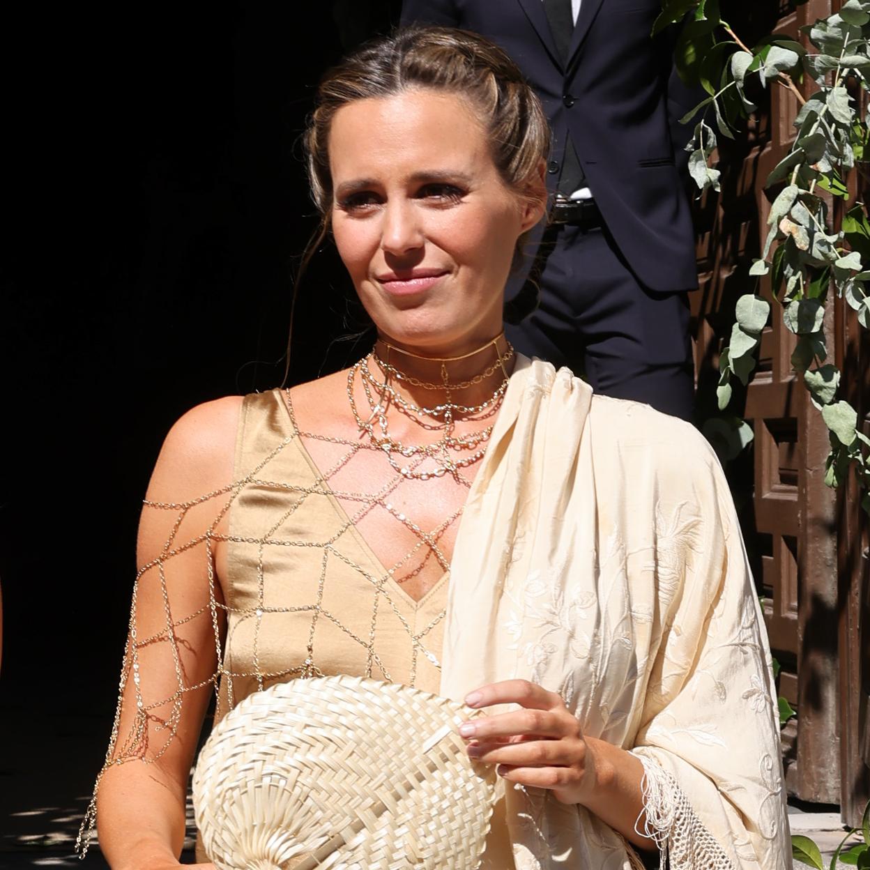 Claudia Osborne en la boda de Clotilde Entrecanales y Antonio Espinosa.