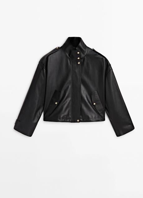 Imagen - Cazadora de piel de Massimo Dutti (249 euros euros)